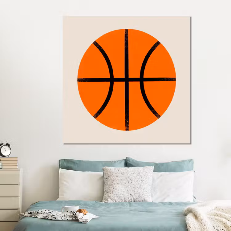 Forex - Basketbal - Bal - Sport - Illustratie - Oranje — 2