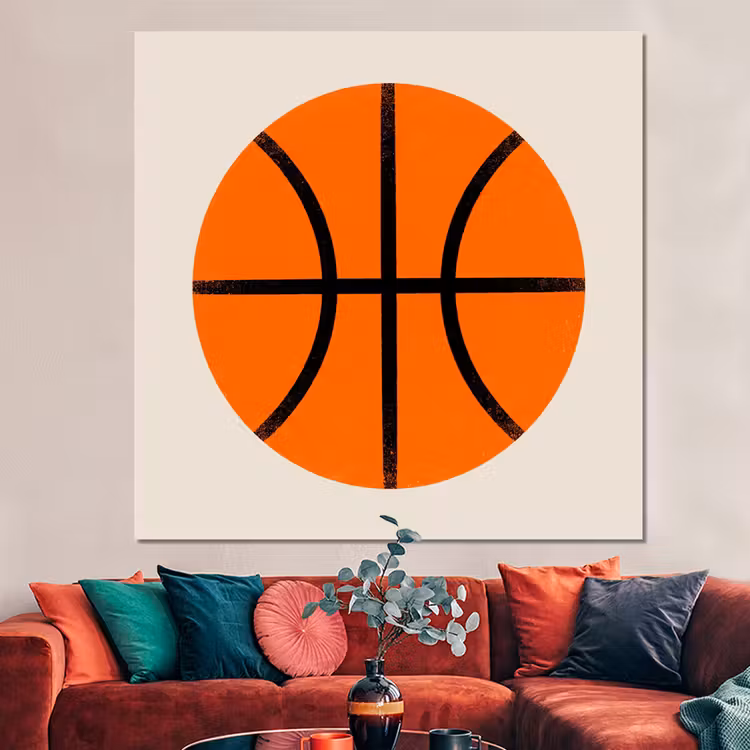Forex - Basketbal - Bal - Sport - Illustratie - Oranje — 3