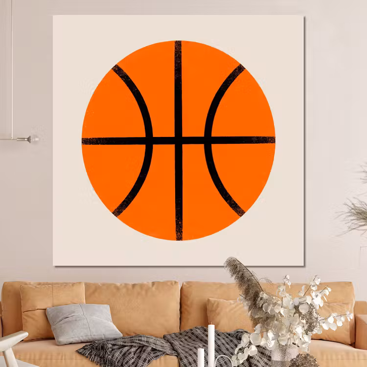 Forex - Basketbal - Bal - Sport - Illustratie - Oranje — 4