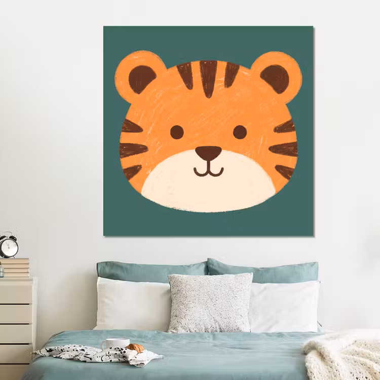 Forex - Dieren - Kop - Oranje - Illustratie - Modern — 2