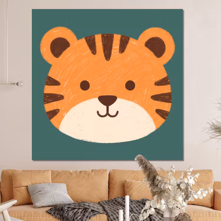 Forex - Dieren - Kop - Oranje - Illustratie - Modern — 4
