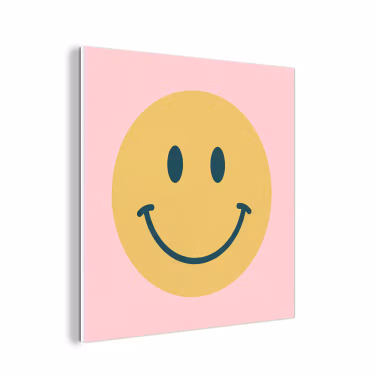 Forex - Smiley - Geel - Roze - Symbool - Minimalistisch — 1