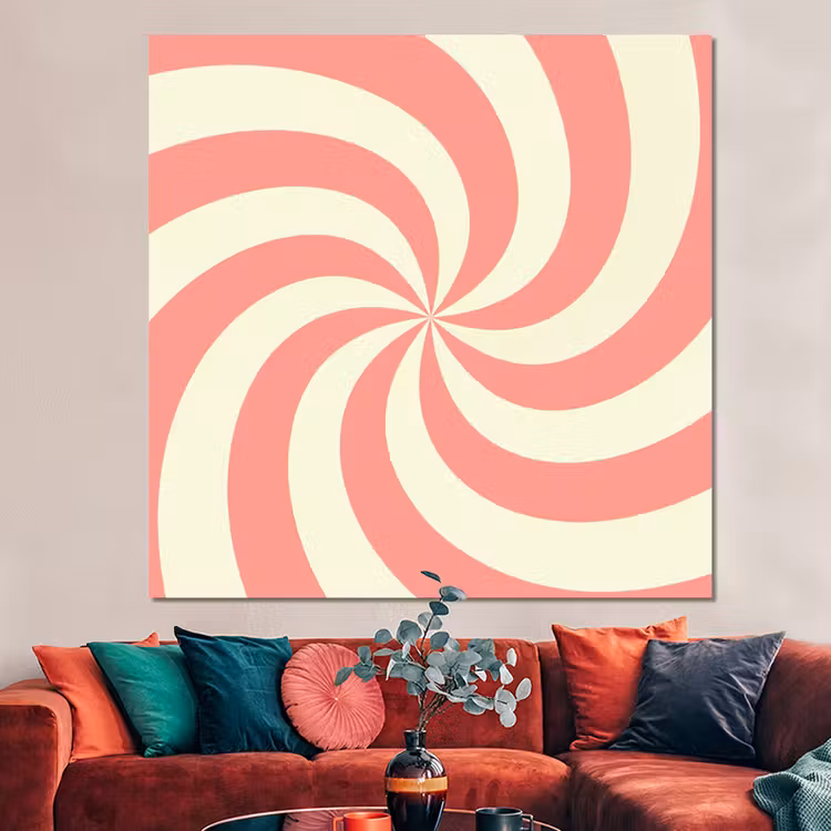 Forex - Spiraal - Patroon - Abstract - Roze - Beige — 3