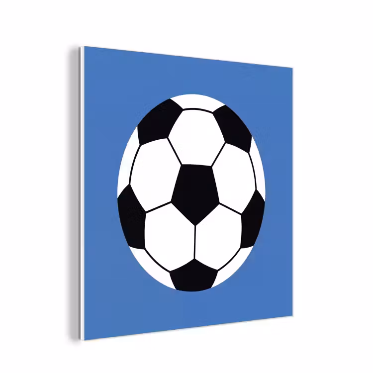 Forex - Voetbal - Zwart-wit - Sport - Illustratie - Blauw — 1