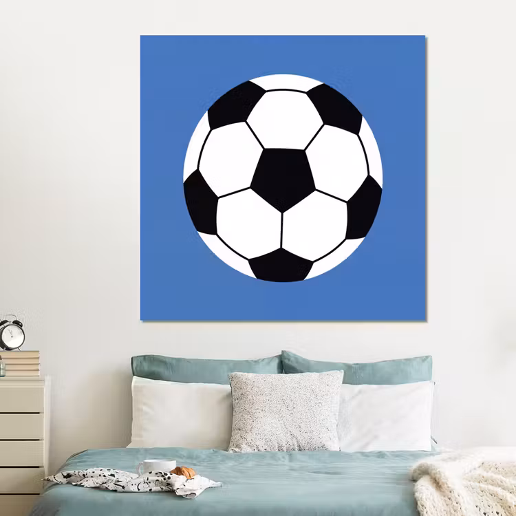 Forex - Voetbal - Zwart-wit - Sport - Illustratie - Blauw — 2