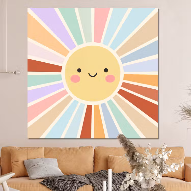 Forex - Zon - Stralen - Vrolijk - Kleurrijk - Abstract — 4