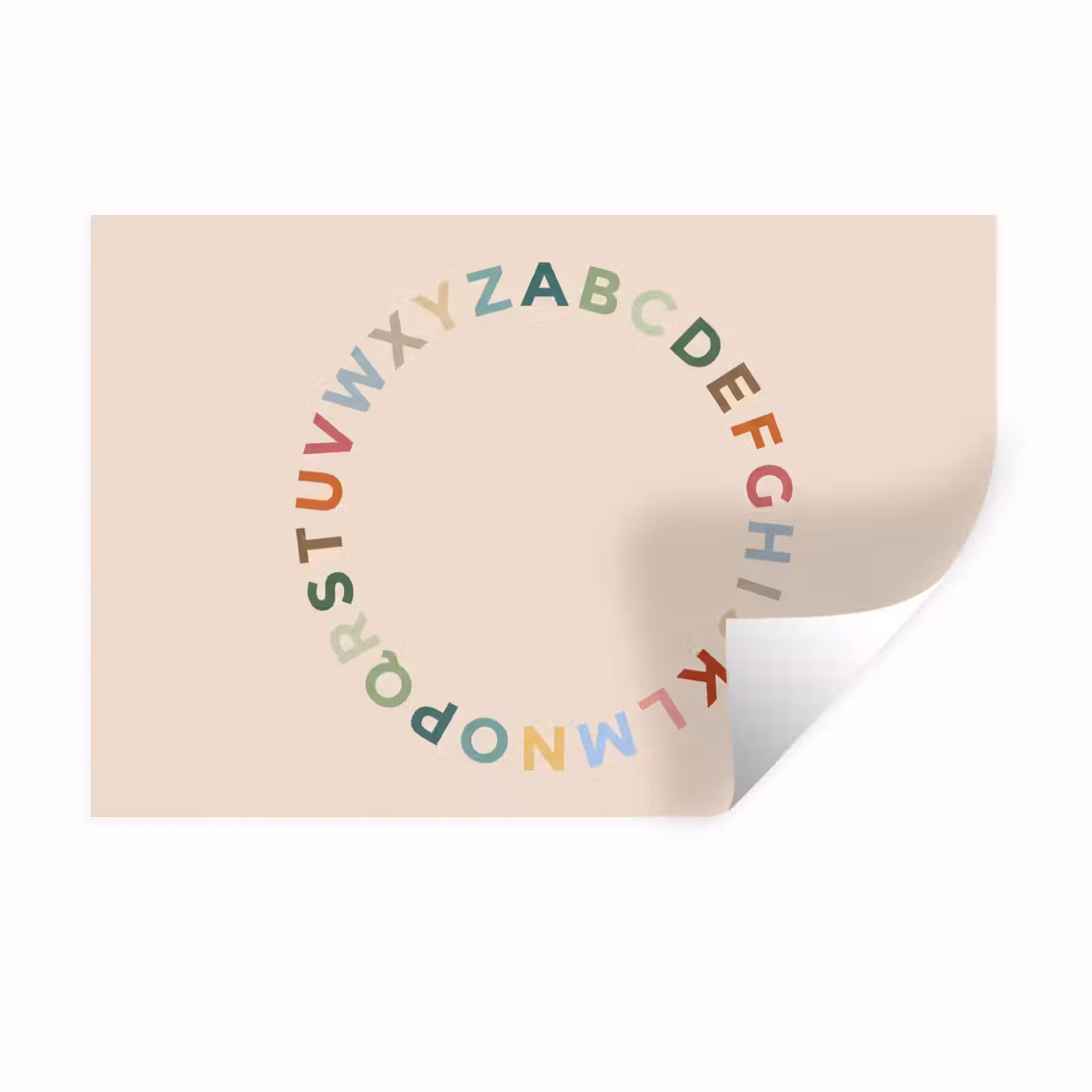Muursticker - Alfabet - Cirkel - Educatie - Speels - Kleurrijk — 1