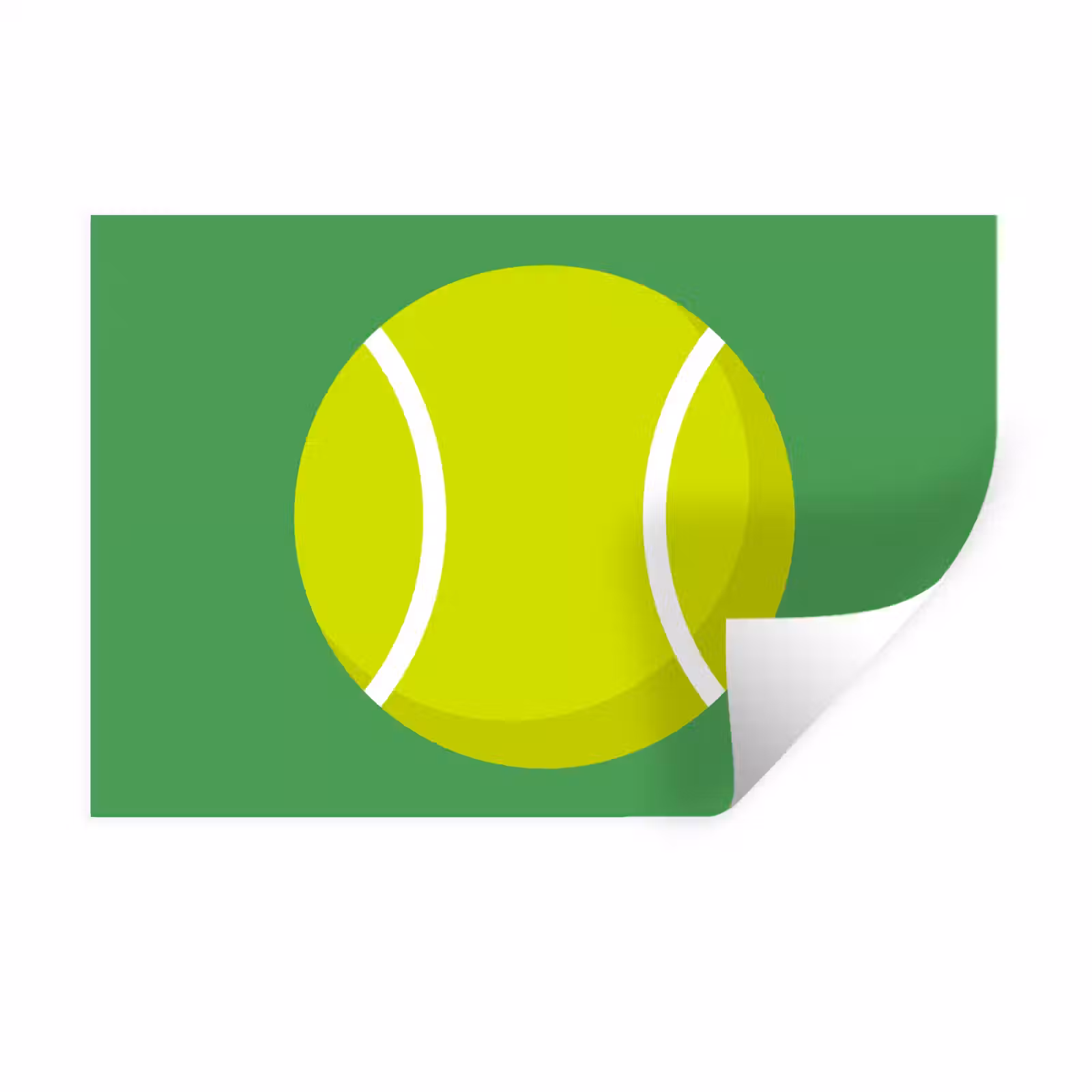 Muursticker - Bal - Geel - Sport - Groen - Illustratie — 1
