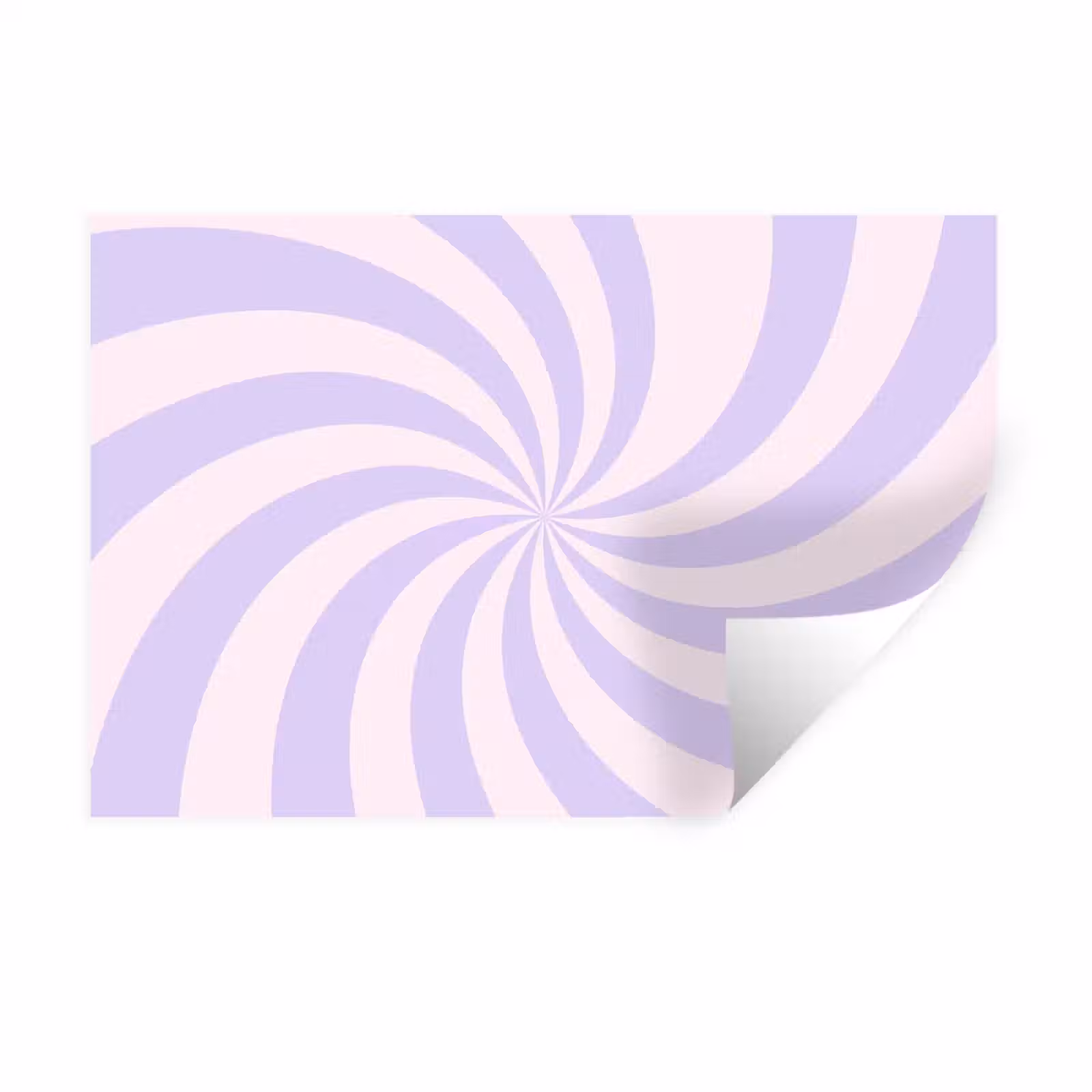 Muursticker - Patroon - Spiraal - Abstract - Modern - Paars-Roze — 1