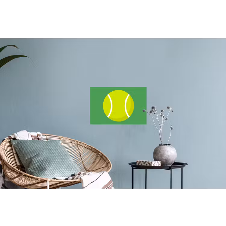 Muursticker - Bal - Geel - Sport - Groen - Illustratie — 4