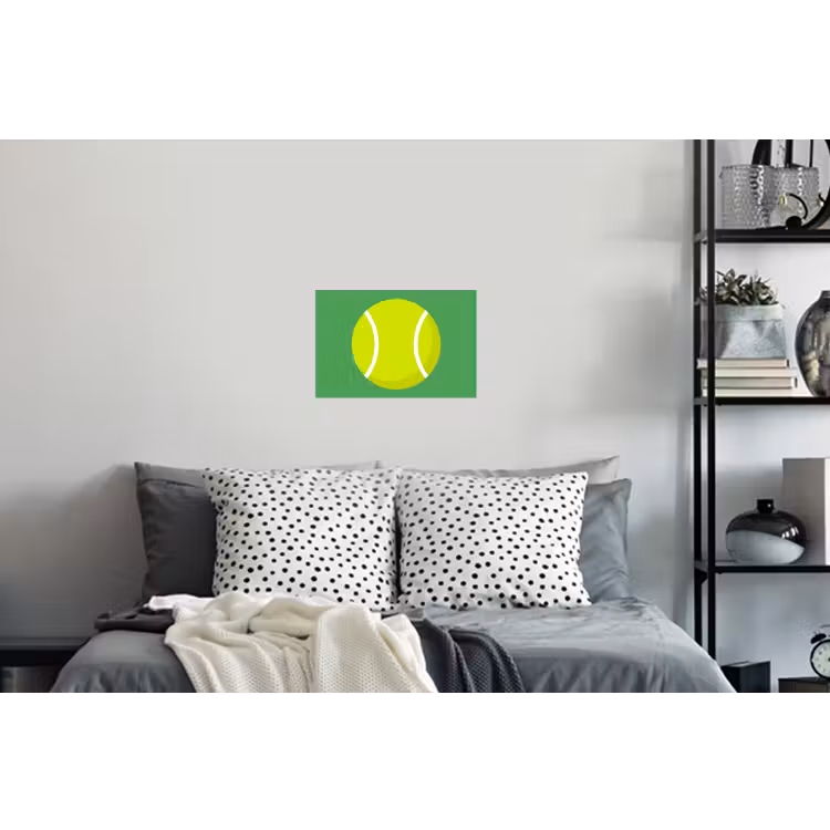 Muursticker - Bal - Geel - Sport - Groen - Illustratie — 5