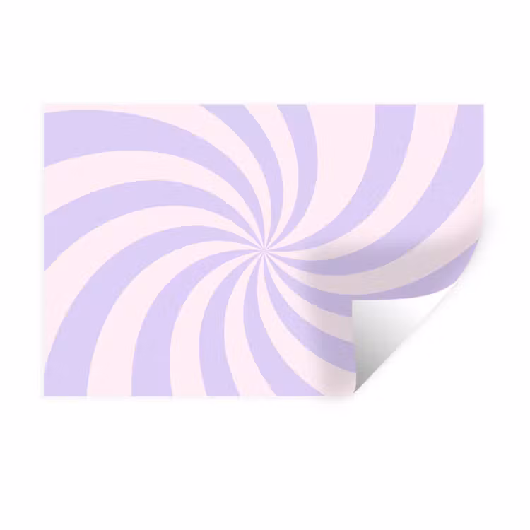Muursticker - Patroon - Spiraal - Abstract - Modern - Paars-Roze — 1