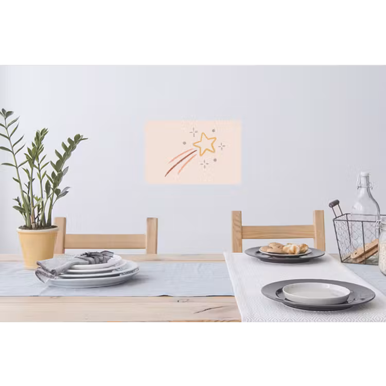 Muursticker - Ster - Vallend - Illustratie - Pastel — 3
