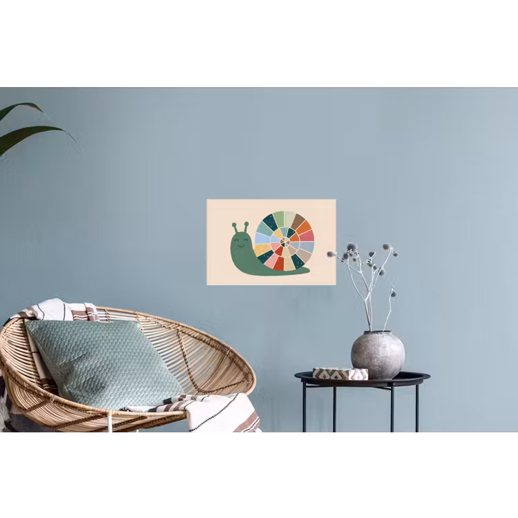 Muursticker - Dieren - Slak - Kleurrijk - Illustratie — 4