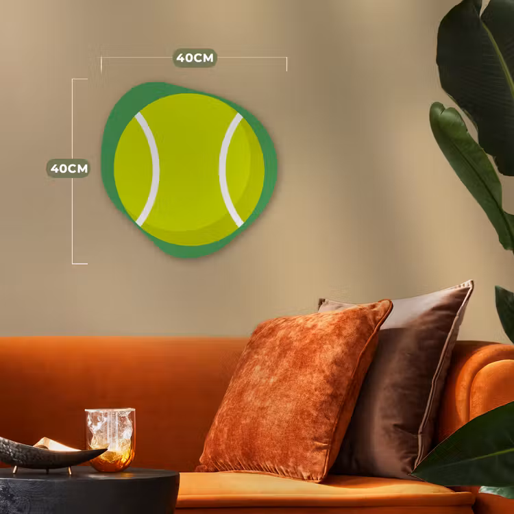 Organisch schilderij - Forex - Bal - Geel - Sport - Groen - Illustratie — 4