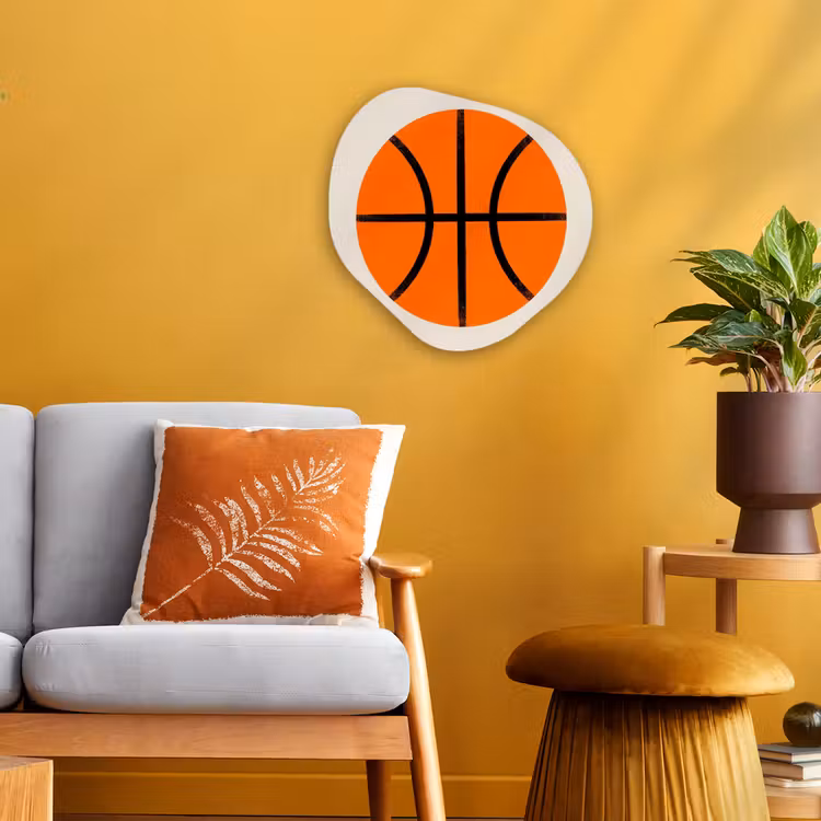 Organisch schilderij - Forex - Basketbal - Bal - Sport - Illustratie - Oranje — 3