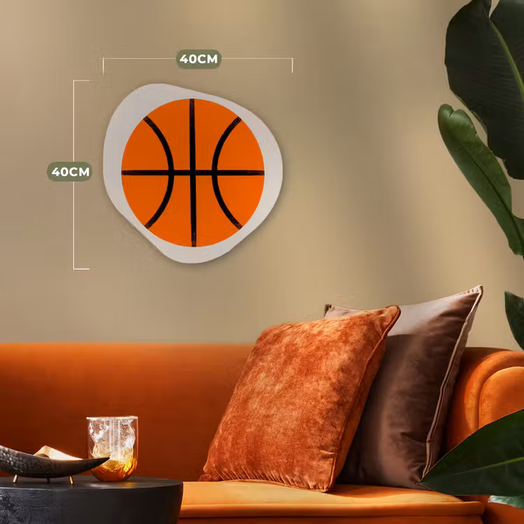 Organisch schilderij - Forex - Basketbal - Bal - Sport - Illustratie - Oranje — 4