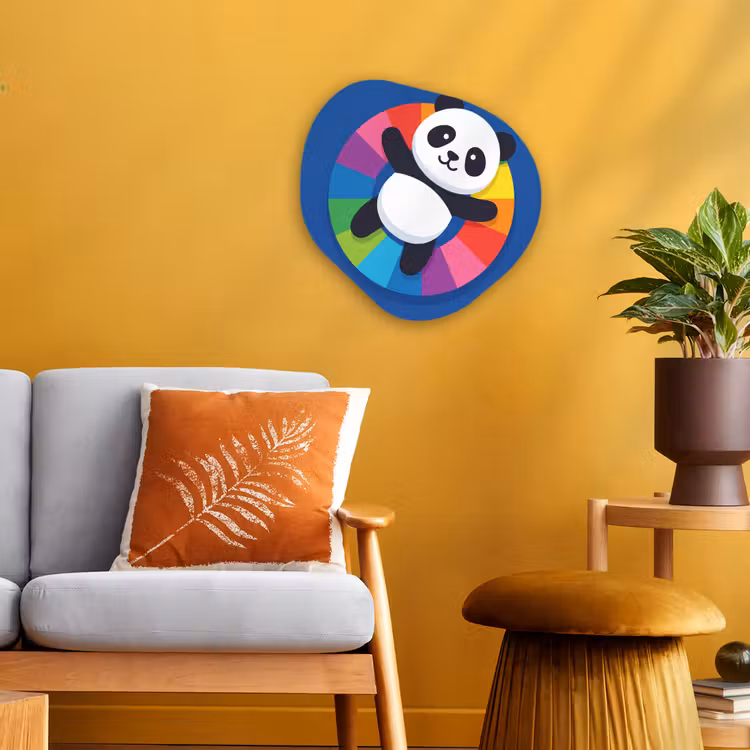 Organisch schilderij - Forex - Dieren - Cartoon - Kleurrijk - Modern - Speels — 3