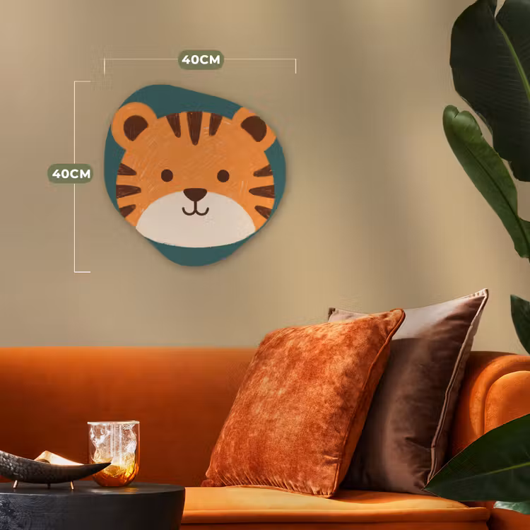Organisch schilderij - Forex - Dieren - Kop - Oranje - Illustratie - Modern — 4
