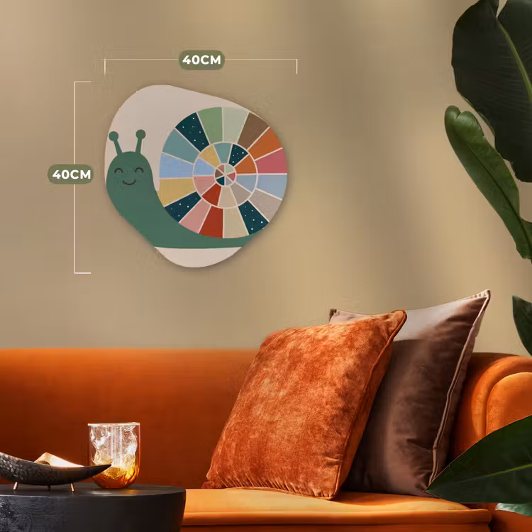 Organisch schilderij - Forex - Dieren - Slak - Kleurrijk - Illustratie — 4