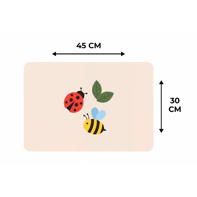 Placemat - 6 stuks - Insect - Blad - Natuur - Speels - Illustratie — 3