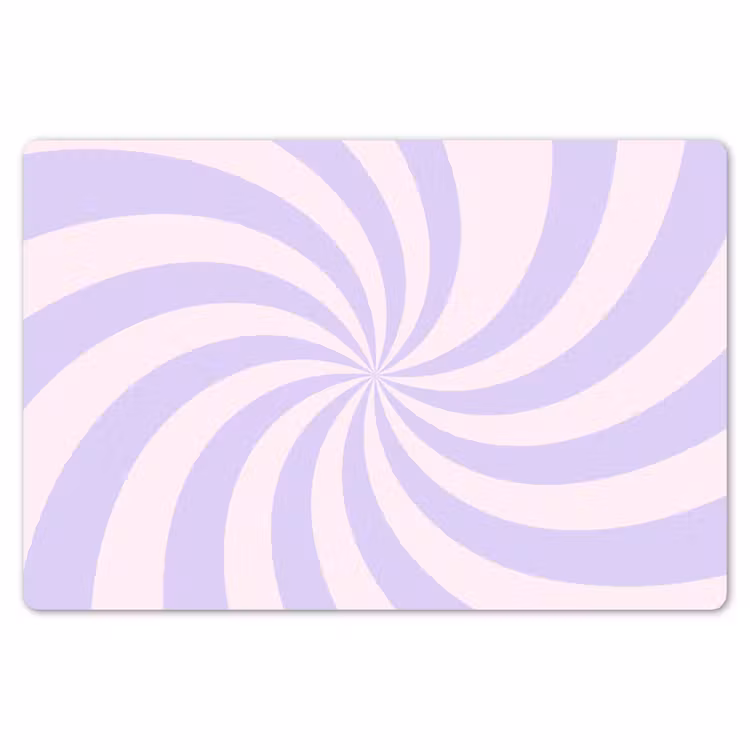 Placemat - 6 stuks - Patroon - Spiraal - Abstract - Modern - Paars-Roze — 7