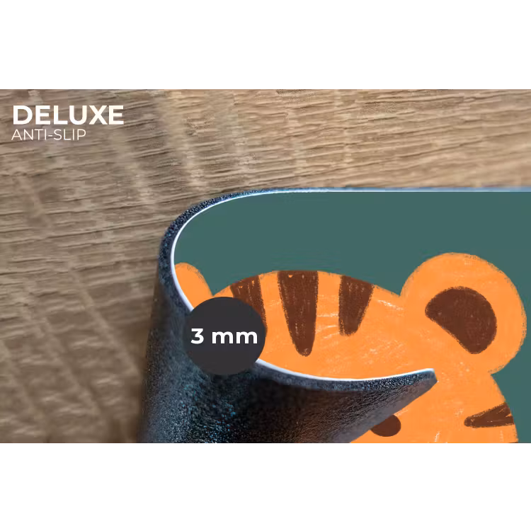 Placemat - 6 stuks - Dieren - Kop - Oranje - Illustratie - Modern — 4