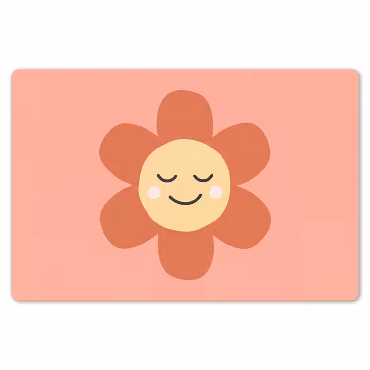 Placemat - 6 stuks - Bloemen - Tekenfilm - Kind - Roze — 7