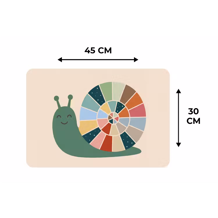 Placemat - 6 stuks - Dieren - Slak - Kleurrijk - Illustratie — 3
