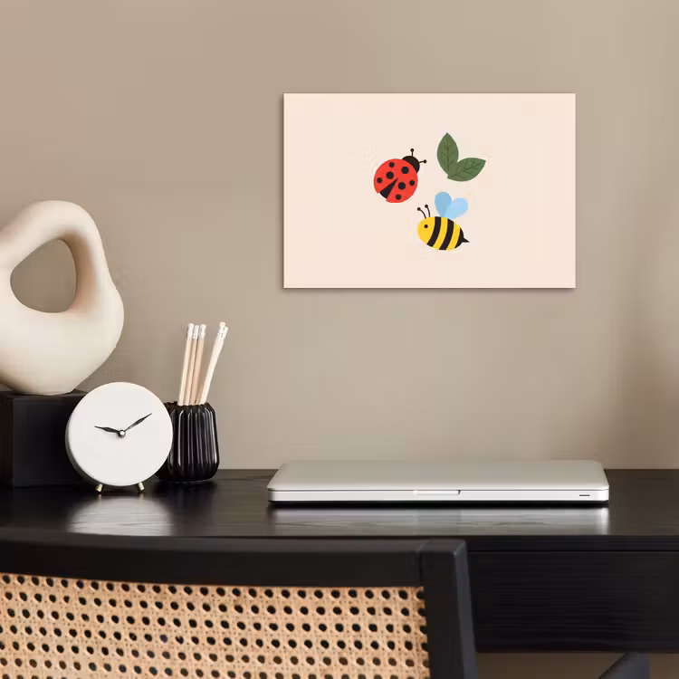 Poster - Insect - Blad - Natuur - Speels - Illustratie — 2