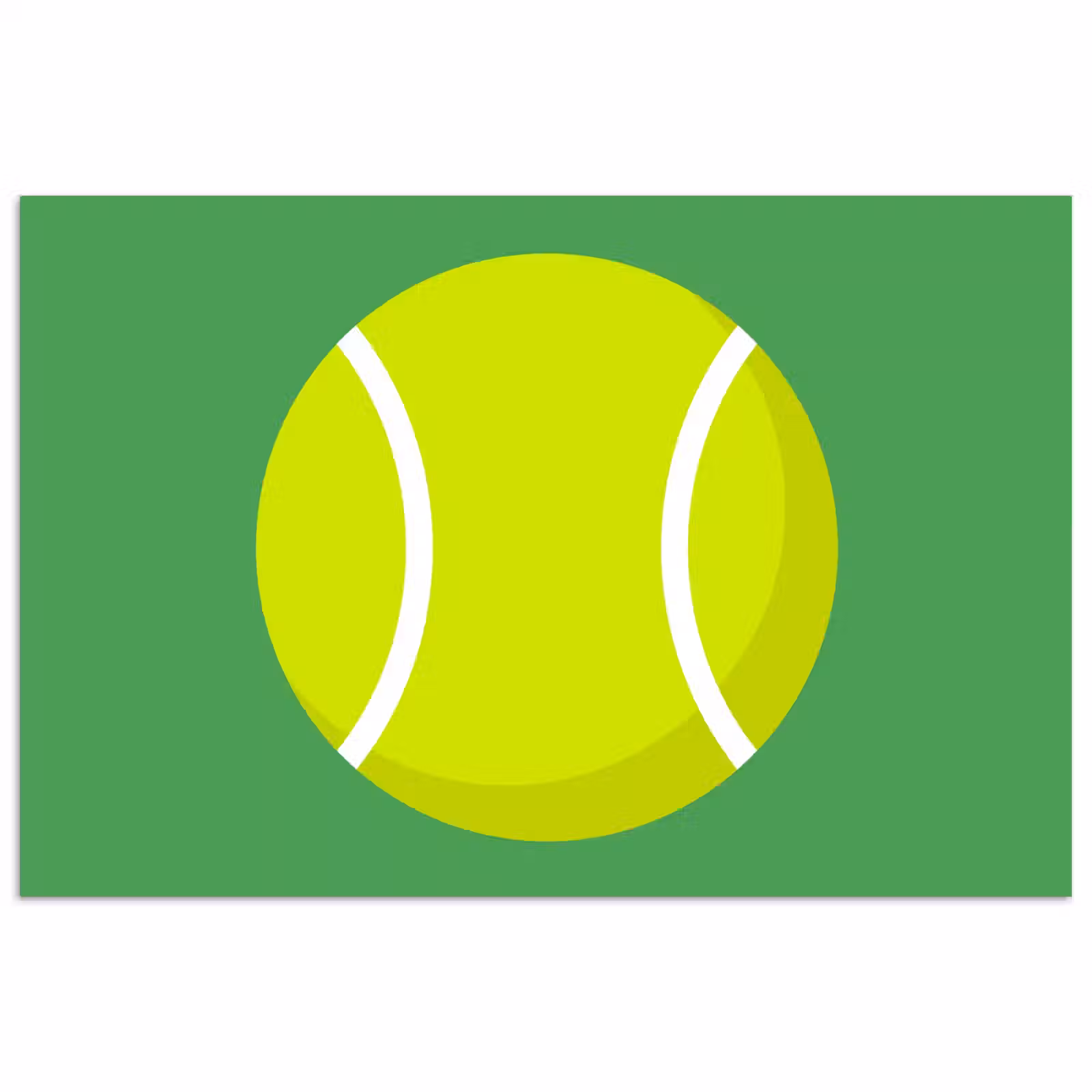 Poster - Bal - Geel - Sport - Groen - Illustratie — 1