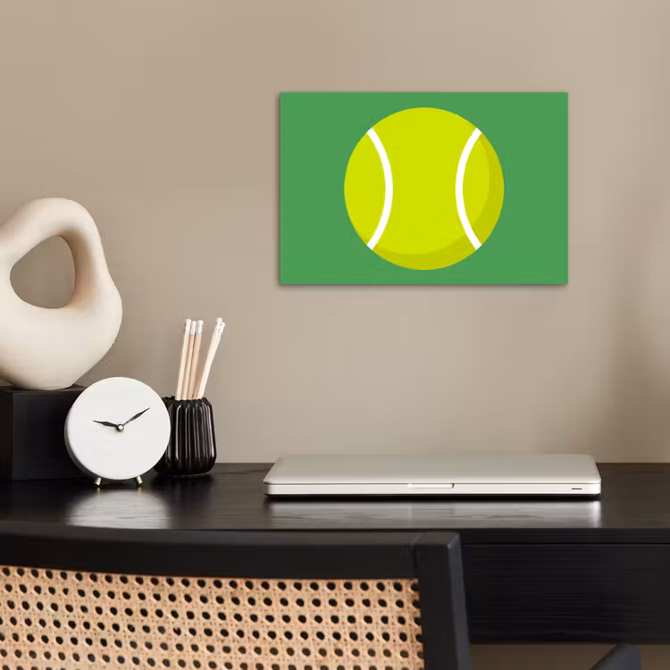 Poster - Bal - Geel - Sport - Groen - Illustratie — 2