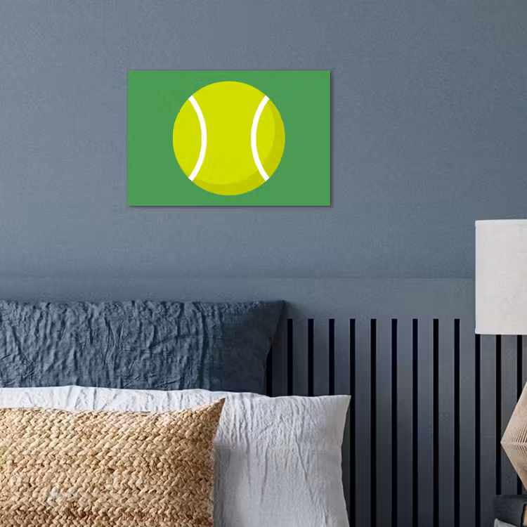 Poster - Bal - Geel - Sport - Groen - Illustratie — 3