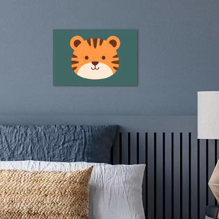 Poster - Dieren - Kop - Oranje - Illustratie - Modern — 3