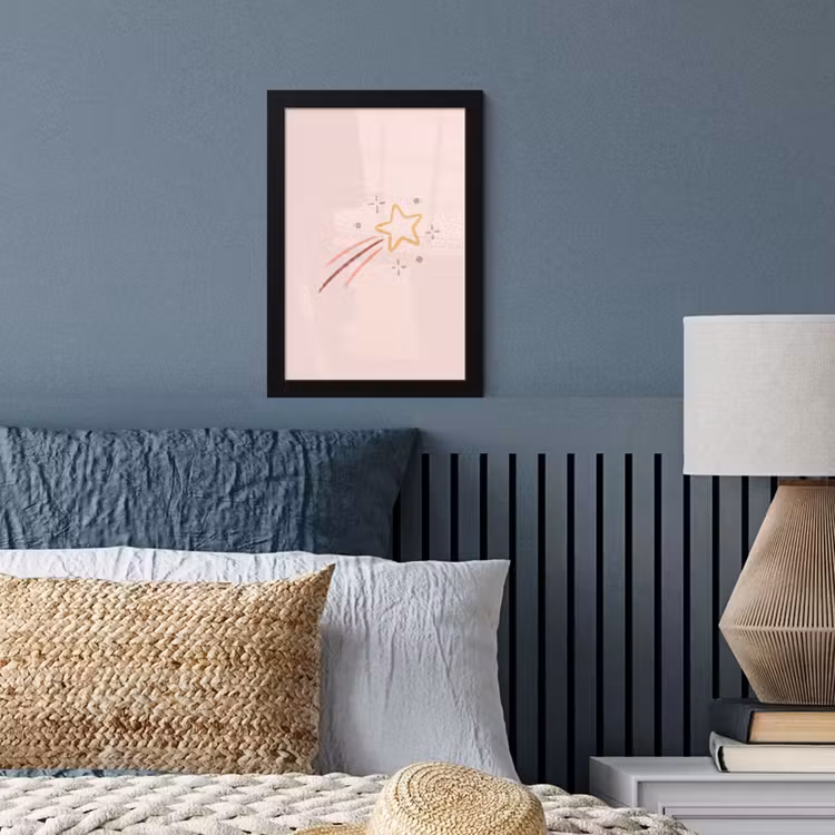 Poster met lijst - Ster - Vallend - Illustratie - Pastel — 3
