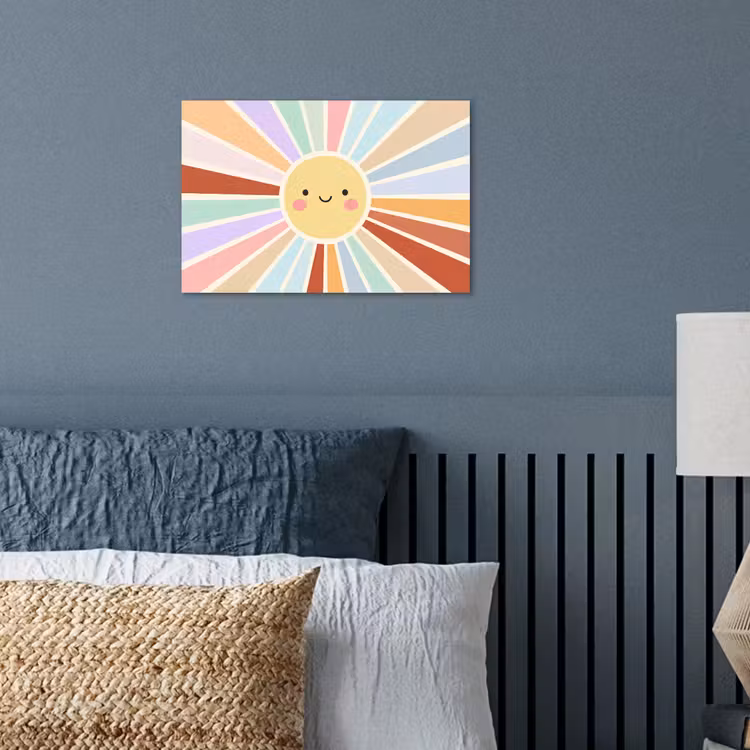 Poster - Zon - Stralen - Vrolijk - Kleurrijk - Abstract — 3