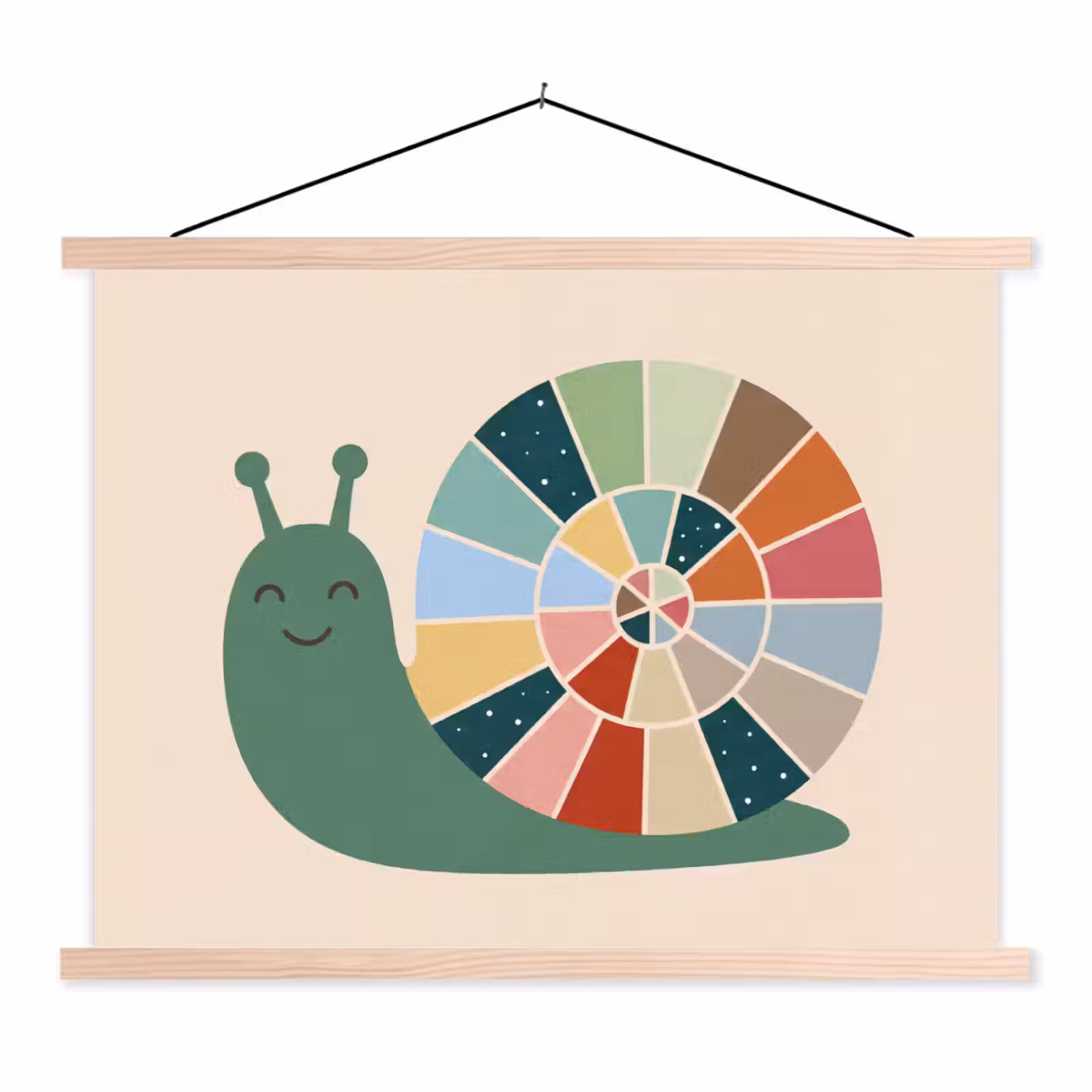 Schoolplaat - Dieren - Slak - Kleurrijk - Illustratie — 1