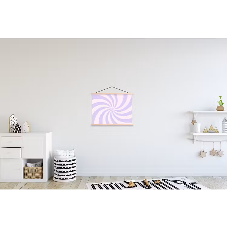 Schoolplaat - Patroon - Spiraal - Abstract - Modern - Paars-Roze — 3