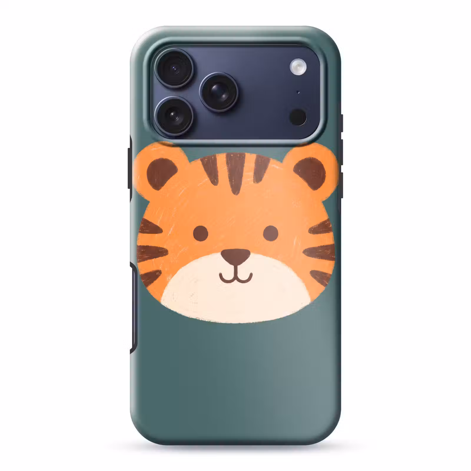 Telefoonhoesje Toughcase - Dieren - Kop - Oranje - Illustratie - Modern — 1