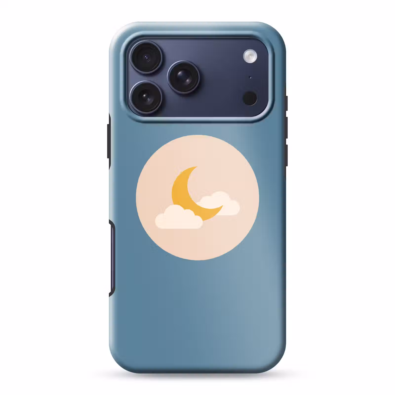 Telefoonhoesje Toughcase - Maan - Wolken - Natuur - Abstract - Geel — 1