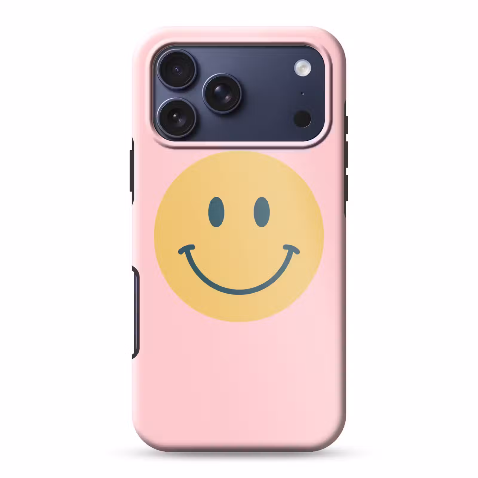 Telefoonhoesje Toughcase - Smiley - Geel - Roze - Symbool - Minimalistisch — 1