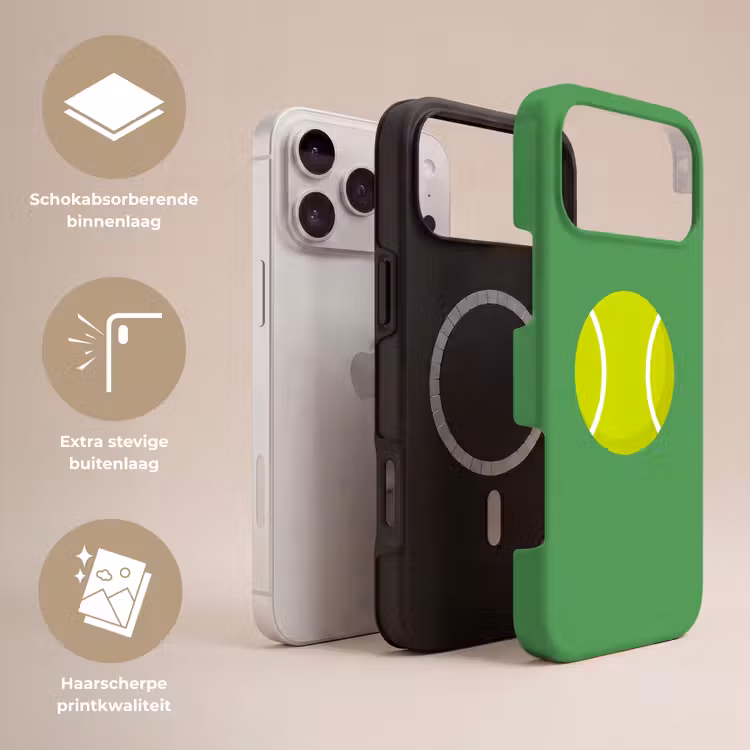 Telefoonhoesje Toughcase - Bal - Geel - Sport - Groen - Illustratie — 3
