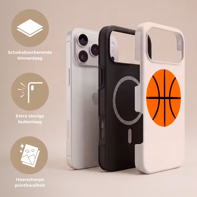 Telefoonhoesje Toughcase - Basketbal - Bal - Sport - Illustratie - Oranje — 3