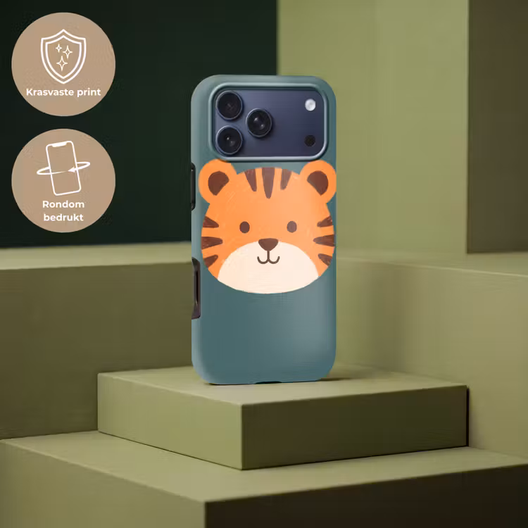Telefoonhoesje Toughcase - Dieren - Kop - Oranje - Illustratie - Modern — 7