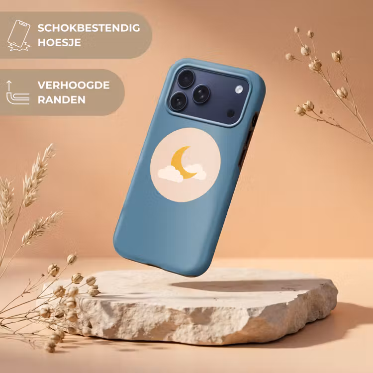 Telefoonhoesje Toughcase - Maan - Wolken - Natuur - Abstract - Geel — 5