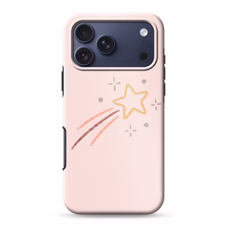 Telefoonhoesje Toughcase - Ster - Vallend - Illustratie - Pastel — 1