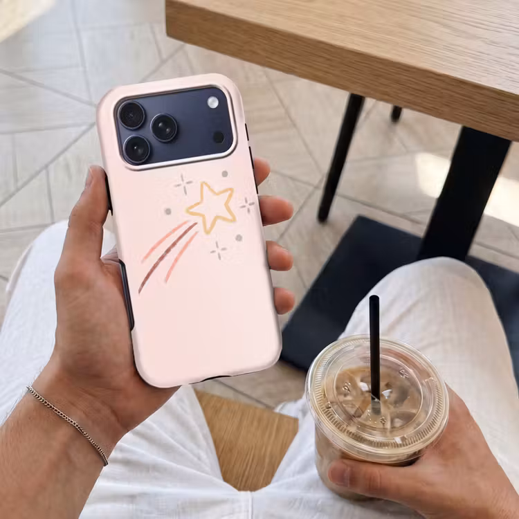 Telefoonhoesje Toughcase - Ster - Vallend - Illustratie - Pastel — 4