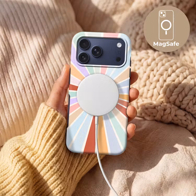 Telefoonhoesje Toughcase - Zon - Stralen - Vrolijk - Kleurrijk - Abstract — 8