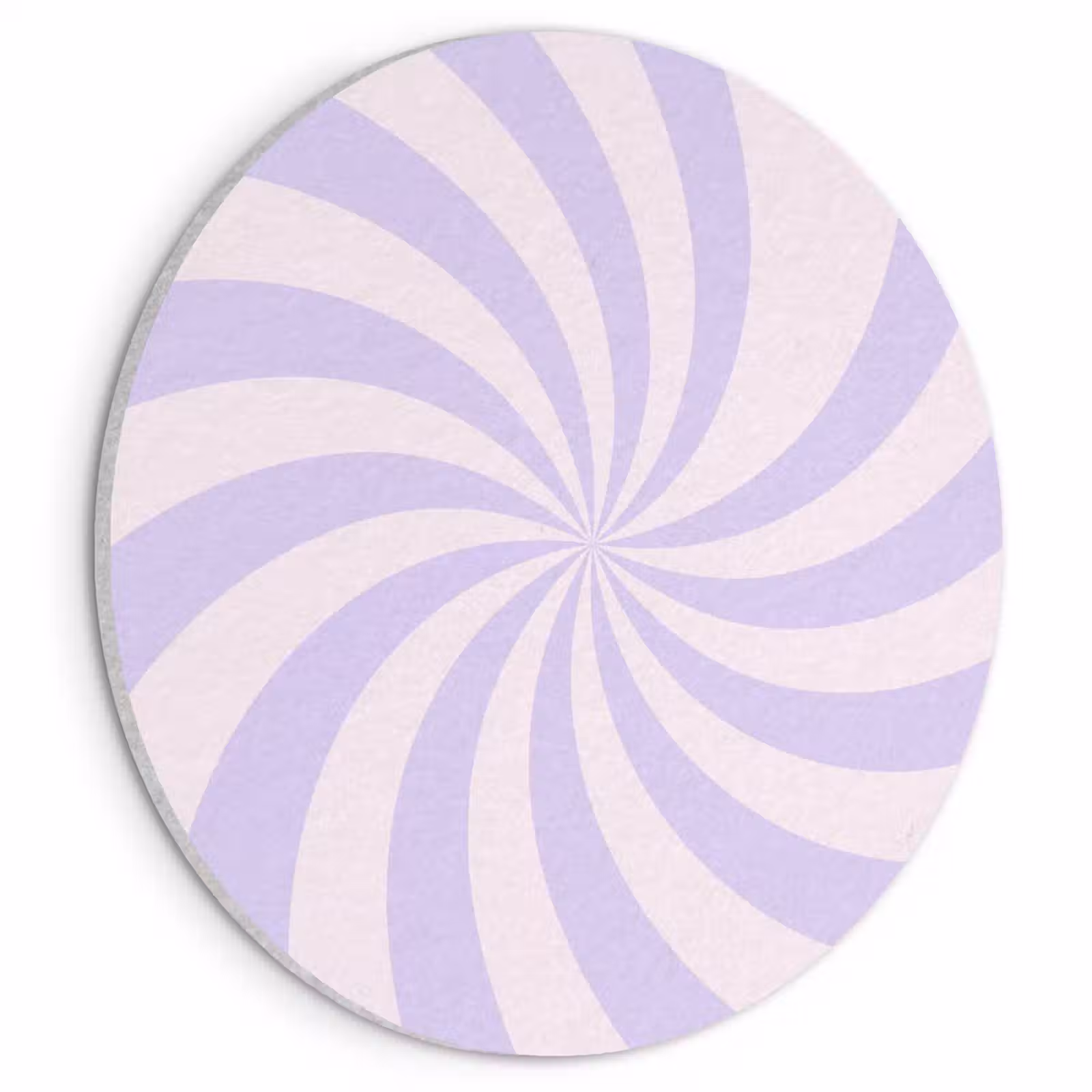 Akoestisch schilderij rond - Patroon - Spiraal - Abstract - Modern - Paars-Roze — 1