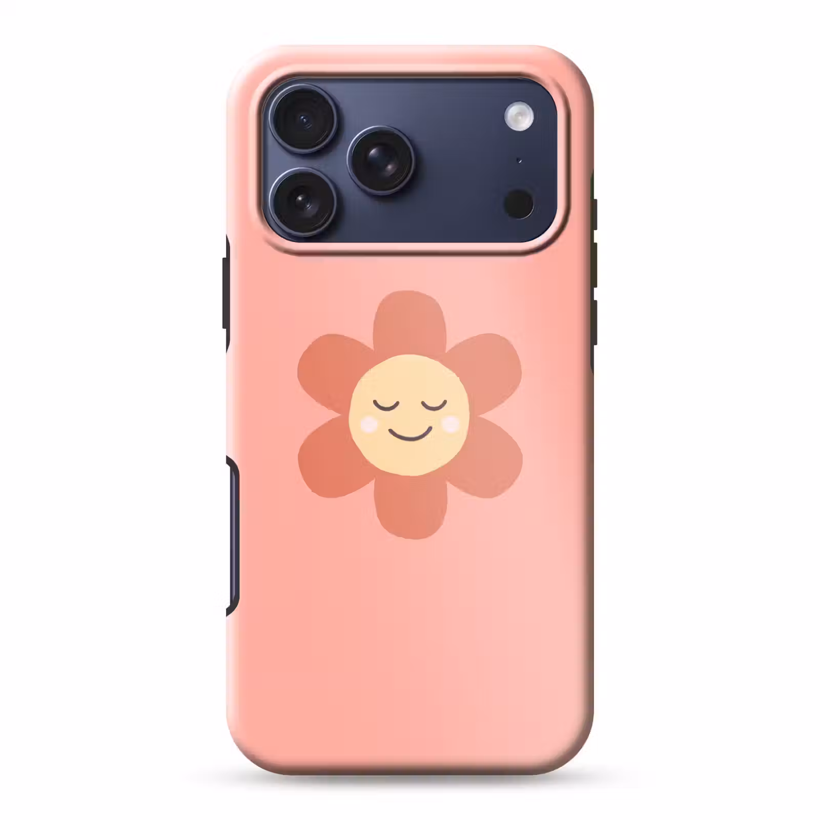 Telefoonhoesje Toughcase - Bloemen - Tekenfilm - Kind - Roze — 1
